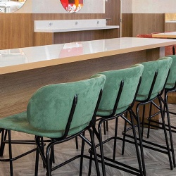 Custom Color Bar Stool for Commercial Restaurant Supplier
