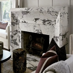 Custom fireplace surround Rebel House Design