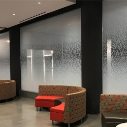 Decorative Patterned Frosted Etched Glass for Wall