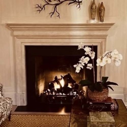 English Gothic Stone Fireplace Mantels