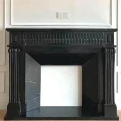 Etsy Hand Carved Nero Marquina Marble Fireplace Mantel