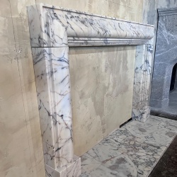 Etsy Modern Hand Carved Natural Marble Fireplace Mantel