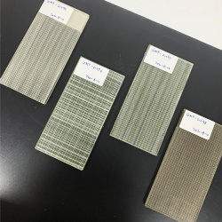 Fabric laminated glass texture for residential and commercial application