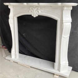 French White Marble Fireplace