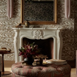 French style marble fireplace surround for home renovation