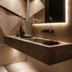 GFRC Concrete Hotel Bathroom Vanities