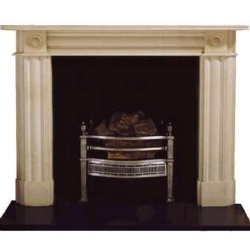 Gegency bullseye marble fireplace mantel classic proportations