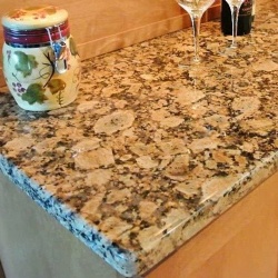 Giallo Fiorito granite countertop for millwork and cabinetry