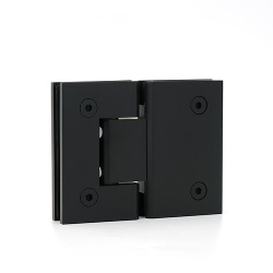 Glass Door Hinges in Polished Chrome Satin Nickel Matte Black