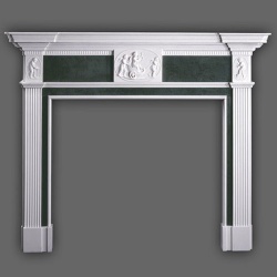 Great Britain Marble Fireplace Mantel
