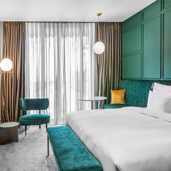 Hotel Guest Room Velvet Upholstered Furniture