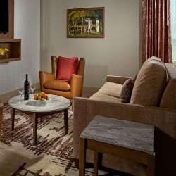 Hotel furniture with marble surface