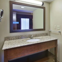 Hotel style bathroom vanity unit