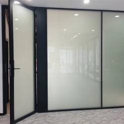 Interior partition and wall system with aluminum frame