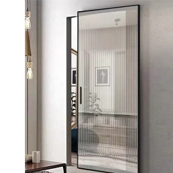 Invisible Track Sliding Glass Barn Door