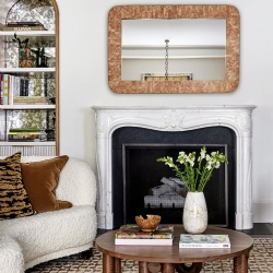 La Rochelle Chesney French Marble Fireplace Mantel Collection