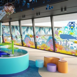 Laminated glass with custom printed graphics interlayer