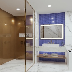 Laminated glass with gold metallic mesh interlayer