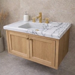 Lilac stone bathroom vanity wall mounted marble sink with cabinet