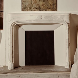 Louis 14th style fireplace surround statuary venato marble