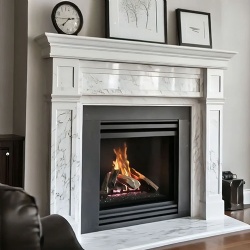 Luxury Hand-Carved Marble Fireplace Surrounds