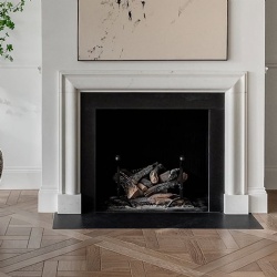 Marble fireplace mantel makes an investment piece