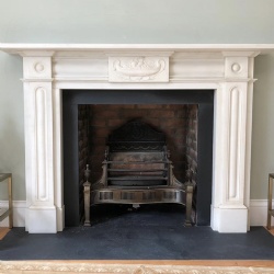 Marble mantel reproduction copied from original regency period piece