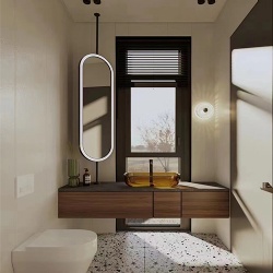 Mediterranean Style Bathroom Vanity Furniture and Fixture