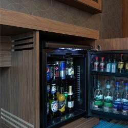 Minifridge Cabinet with Venting Slots