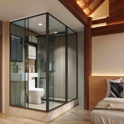 Modular bathroom for resort cabins