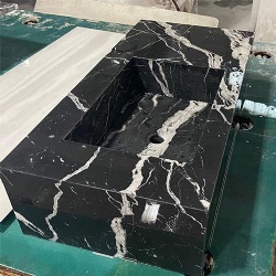 Nero Marquina Marble Bathroom Vanities for Hotels and Resorts