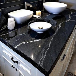 Noir Grand Antique marble bathroom vanities