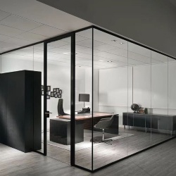 Office Glass Wall Partition with Door