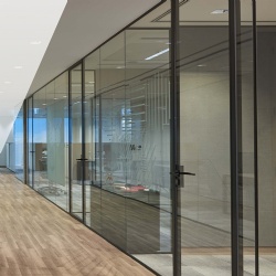 Optima 117 Plus single glazed partition system