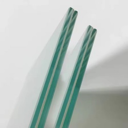 PVB laminated safety glass for railing system