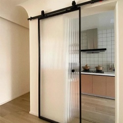 Panoramic Glass Barn Door