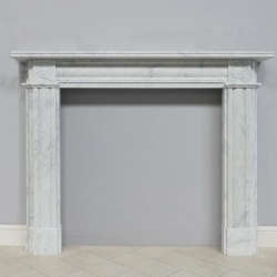 Regency Bullseye Marble Fireplace Surround