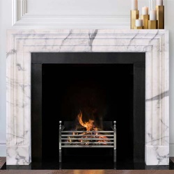 Regis Modern Marble Fireplace Mantel