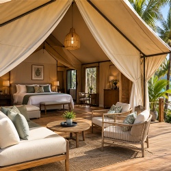 Resort Tent with Furniture