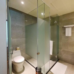 Shatterproof Safety Bathroom Glass Partition for Hotels