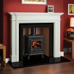 THE BAVERSTOCK LIMESTONE FIREPLACE