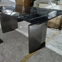 Table Furniture by Marble top and Metal Base