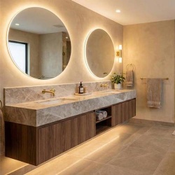 Taj Mahal Quartzite Bathroom Vanities for Hotels and Resorts