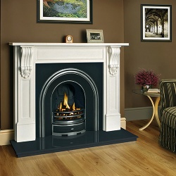 The William IV Mantel in Aegean Limestone