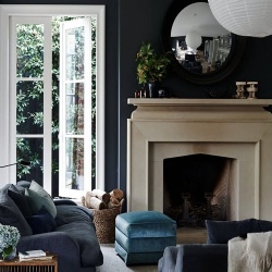 Tudor style fireplace surround featured in Vogue Living