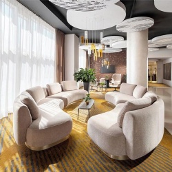 Upholstered Softgood Seating for Hotel Public Area Design