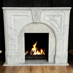 VICTORIAN STYLE MARBLE DESIGNER FIREPLACE MANTEL