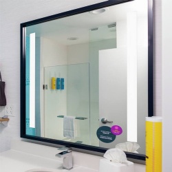 Vanity Mirror with Black Painted Wood Frame