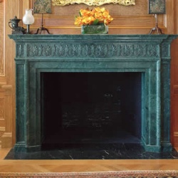 Verde Antique Italian Marble Fireplace Mantel