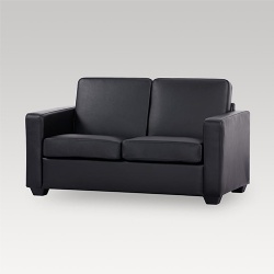 Vinyl Upholstery Loveseat for Hotel Use